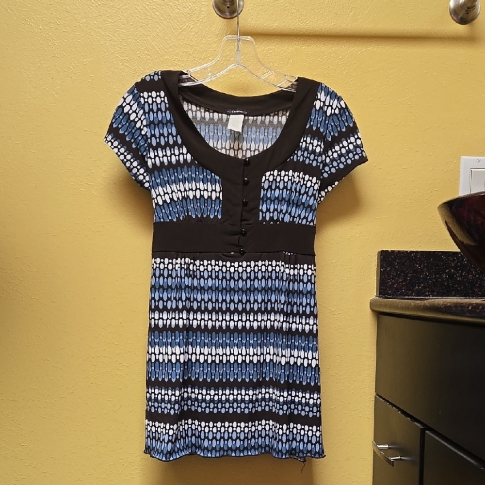 Cocoma cap sleeve tunic blouse